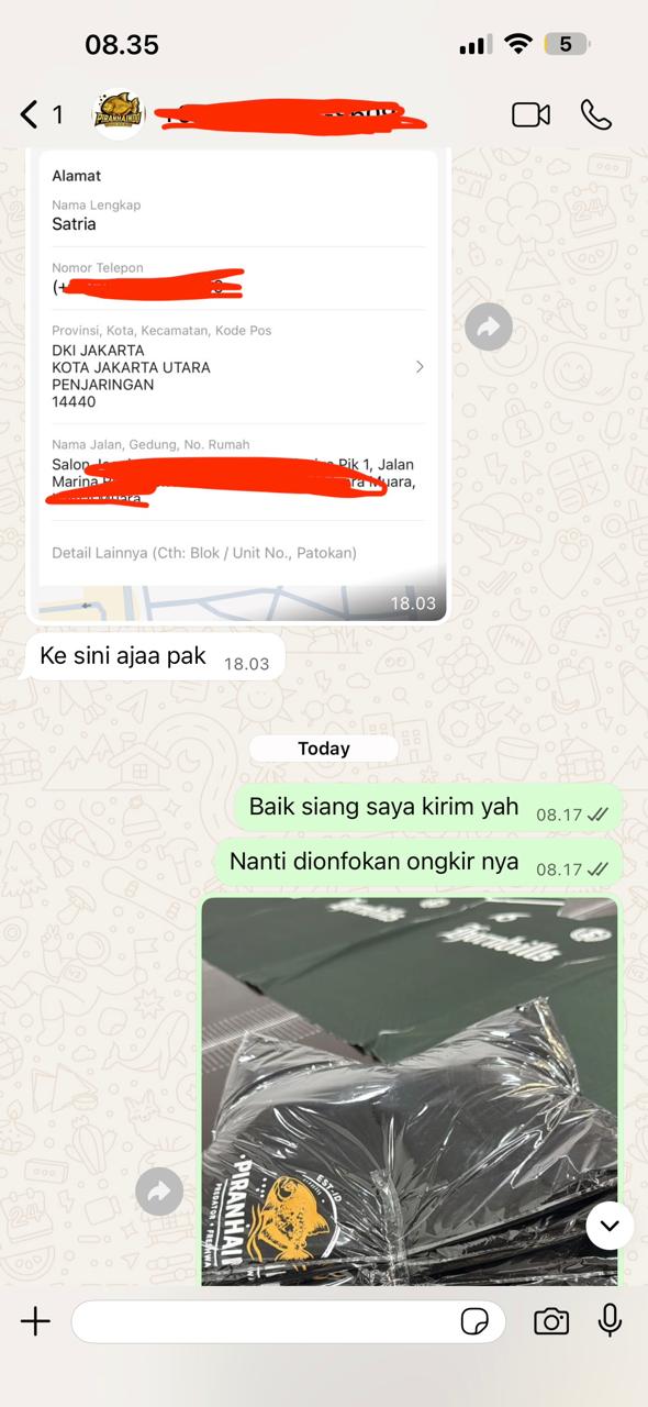 testimoni PIRANHAINDO Sablon Kaos Bandung